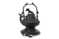 Lot 1008 - LARGE 20TH CENTURY CHINESE BRONZE KETTLE in...