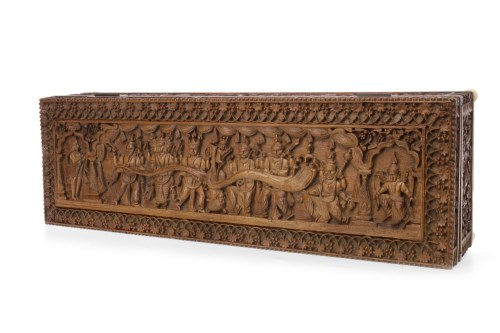 Lot 1062 - EARLY 20TH CENTURY INDIAN SANDALWOOD CARVED...