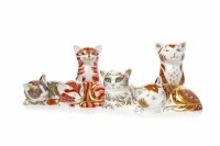 Lot 1219 - ROYAL CROWN DERBY MARMALADE KITTEN PAPERWEIGHT...