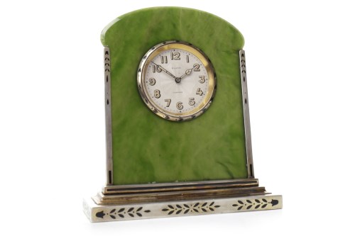 Lot 1409 - ART DECO DESK CLOCK BY CARTIER with 8 day...