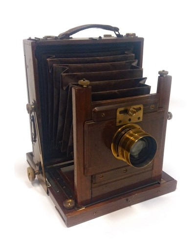 Lot 1429 - VICTORIAN 'THE STANDARD' PLATE CAMERA BY J....