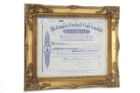 Lot 1625 - RANGERS FOOTBALL CLUB LIMITED 1900 SHARE...