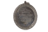 Lot 1633 - LATE VICTORIAN CURLING MEDAL the white metal...