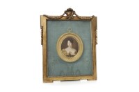 Lot 1635 - VICTORIAN PORTRAIT OF A LADY mixed media on...