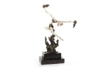 Lot 1689 - ART DECO STYLE FIGURE OF A DANCER AFTER F....