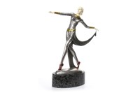 Lot 1691 - ART DECO STYLE FIGURE OF A DANCER AFTER...