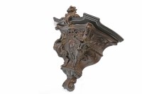 Lot 1709 - LATE VICTORIAN GILDED CAST METAL WALL BRACKET...