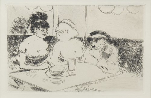 Lot 43 - JEAN LOUIS FORAIN (FRENCH 1852 - 1931), CAFE...