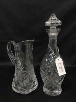 Lot 13 - LOT OF CRYSTAL AND CUTLERY including decanter,...
