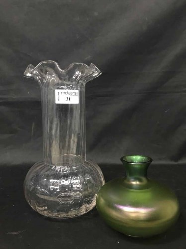 Lot 31 - LOT OF VICTORIAN GLASS VASES including Art...