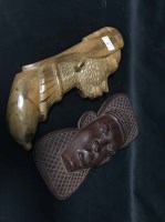 Lot 45 - LOT OF CARVED AFRICAN FIGURES