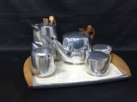 Lot 66 - PICQUOT WARE TEA AND COFFEE SERVICE on a...