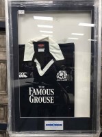 Lot 73 - RUGBY INTEREST: Scotland rugby jersey, signed...