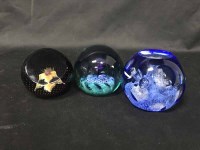Lot 111 - THREE CAITHNESS PAPERWEIGHTS comprising:...
