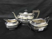 Lot 128 - LOT OF SILVER PLATED WARE including tea service