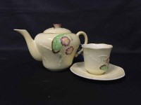 Lot 129 - CARLTON WARE FLORAL DECORATED TEA SERVICE with...