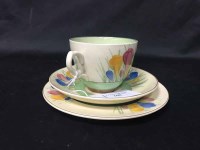 Lot 168 - CLARICE CLIFF FOR ROYAL STAFFORDSHIRE TRIO IN '...