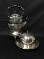 Lot 181 - GOOD LOT OF SILVER PLATED WARES including a...