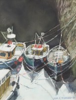 Lot 122 - * SHEILA R MCDONALD, BOATS IN HARBOUR...