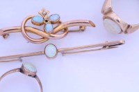 Lot 2203 - GROUP OF OPAL JEWELLERY comprising of two nine...