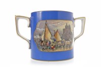 Lot 1244 - 19TH CENTURY PRATTWARE TWO HANDLED CUP of...
