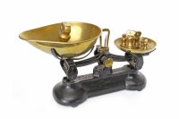 Lot 1407 - SET OF MID/LATE 20TH CENTURY BRASS APOTHECARY...