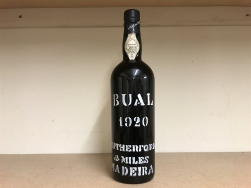 Lot 23 - 1920 BUAL RUTHERFORD'S MADEIRA Bottled in...