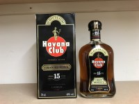 Lot 30 - HAVANA CLUB AGED 15 YEARS Cuban Rum. 70cl, 40%...