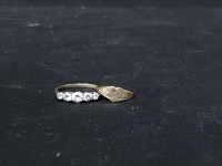 Lot 10 - 9CT GOLD PASTE SET RING and a 9ct gold ring