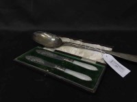 Lot 37 - SET OF SIX SILVER COFFEE SPOONS IN A FITTED...