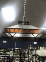 Lot 54 - STAINED GLASS LANTERN