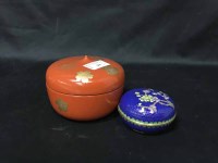 Lot 94 - LOT OF ASIAN TRINKET BOXES with lacquered...