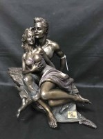 Lot 103 - CONTEMPORARY SCULPTURE of a male and female...