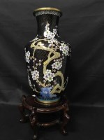 Lot 115 - 20TH CENTURY CHINESE CLOISONNE VASE with...