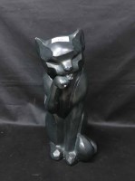 Lot 124 - ART DECO STYLE FIGURE OF A SEATED CAT