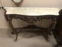 Lot 227 - MARBLE TOPPED SIDE TABLE