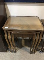 Lot 311 - NEST OF THREE OCCASIONAL TABLES