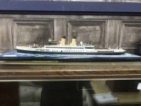 Lot 353 - DUCHES OF HAMILTON MODEL SHIP and a model od a...