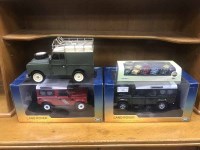 Lot 356 - THREE SCALE MODELS OF LAND ROVERS