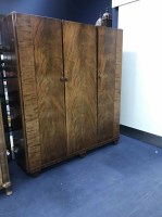 Lot 364 - MAHOGANY DRESSING CHEST AND WARDROBE