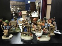 Lot 412 - LOT OF HUMMEL FIGURES of children in...