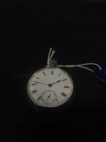 Lot 414 - SILVER CASED POCKET WATCH