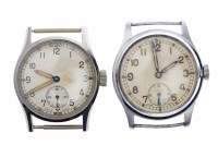 Lot 771 - TWO GENTLEMAN'S MILITARY ISSUE STAINLESS STEEL...