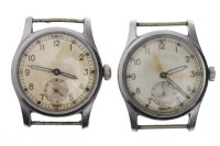 Lot 774 - TWO GENTLEMAN'S MILITARY ISSUE STAINLESS STEEL...