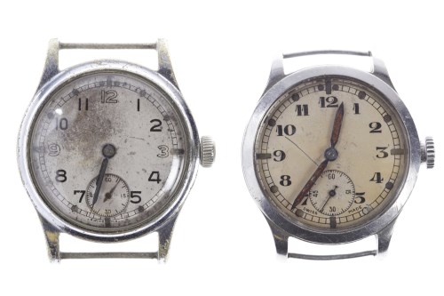 Lot 787 - TWO GENTLEMAN'S MILITARY ISSUE STAINLESS STEEL...