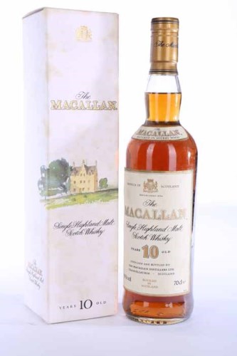 Lot 1296 - MACALLAN 10 YEAR OLD Highland Single Malt...