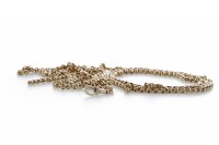 Lot 923 - EARLY TWENTIETH CENTURY GUARD CHAIN formed by...