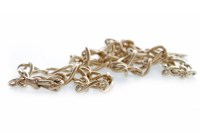Lot 940 - EARLY TWENTIETH CENTURY WATCH CHAIN formed by...