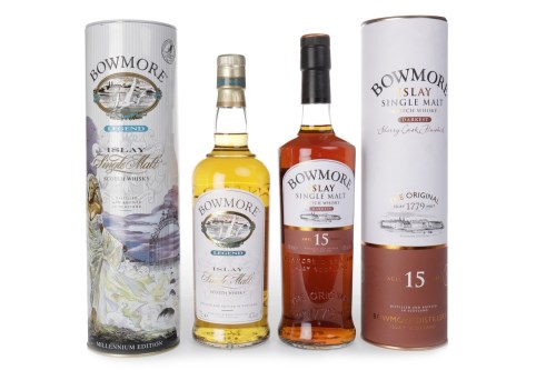 Lot 1018 - BOWMORE DARKEST AGED 15 YEARS Active. Bowmore,...