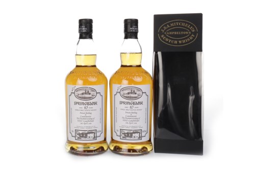 Lot 1044 - SPRINGBANK HMS CAMPBELTOWN AGED 10 YEARS (2)...